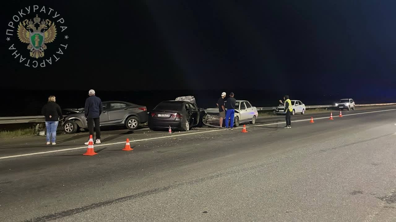 Двое детей погибли в лобовом столкновении на трассе Казань-Ульяновск
