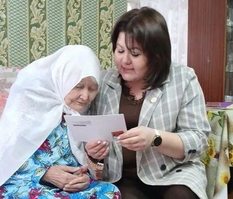 Матюшино авылыннан Галимә апа юбилее уңаеннан котлаулар кабул итте