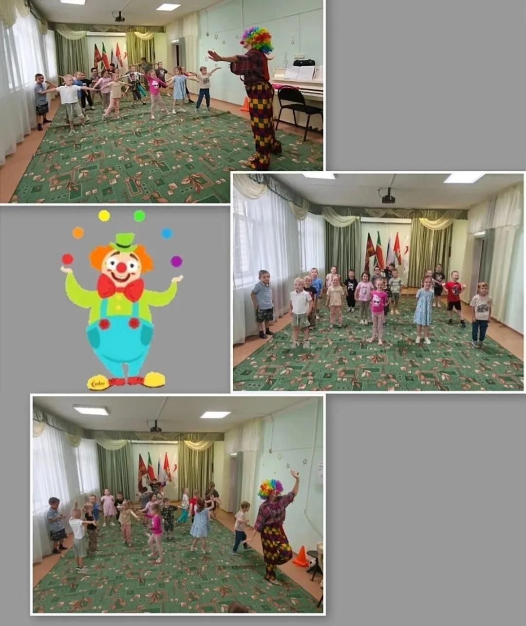 “Каенкай” балалар бакчасында клоун Клепа белән бәйрәм үткәрделәр