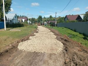 В Шеланге стартовало строительство дорог на двух улицах