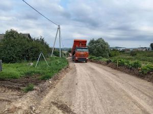 Строительство дорог идёт в Каинках, Уланове и Печищах