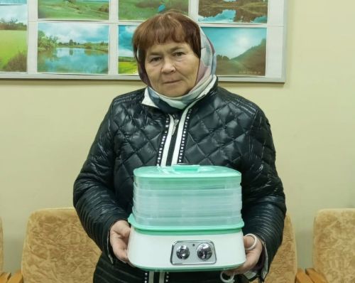 Нурия Саттарова из Маматкозина - счастливый обладатель электросушилки