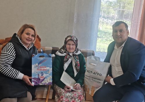 В Верхнеуслонском районе продолжается вручение подарочных наборов к Дню Победы
