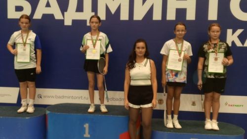 Верхнеуслонские бадминтонисты завоевали награды на турнире в Татарстане