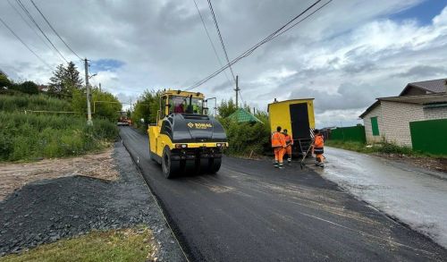 В Верхнеуслонском районе продолжаются работы по обновлению дорог