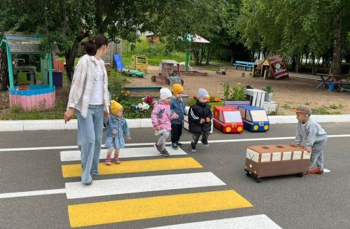 В «Березке» малыши осваивали азы дорожной безопасности