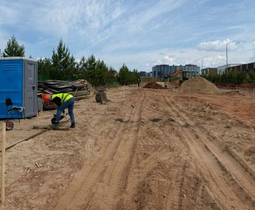 В Иннополисе продолжается строительство Квантового бульвара