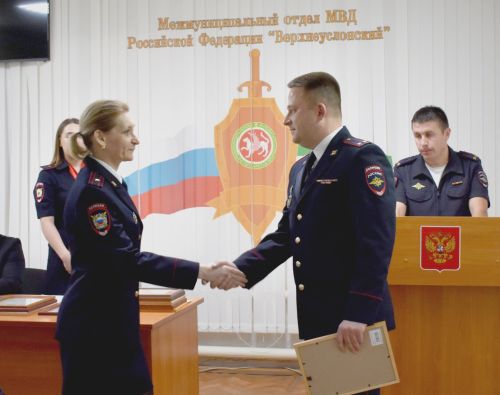 Сотрудники Верхнеуслонской полиции отмечают профессиональный праздник