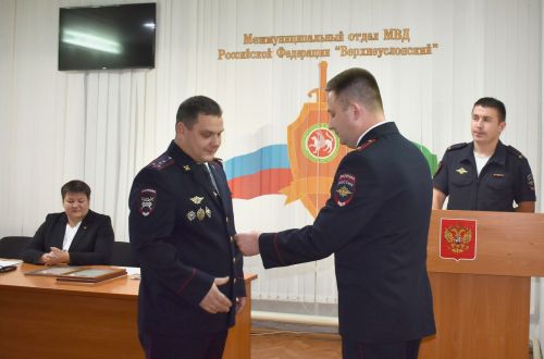 Сотрудники Верхнеуслонской полиции отмечают профессиональный праздник
