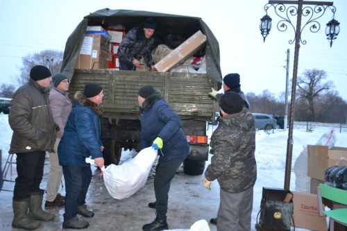 Очередной гуманитарный конвой  ушел из Верхнего Услона в зону СВО