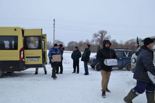 Четыре 20-тонных большегруза с гуманитарной помощью отправили из Верхнеуслонского района в зону СВО