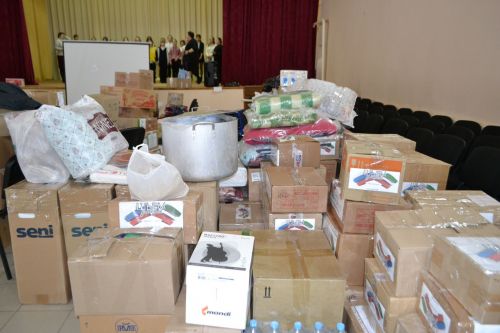 Четыре 20-тонных большегруза с гуманитарной помощью отправили из Верхнеуслонского района в зону СВО