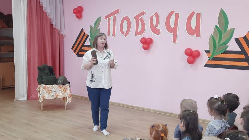 Воспитанники детсада встречали участников СВО с песнями и стихами
