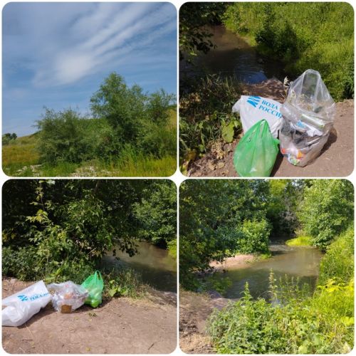В Ямбулатове поддержали экоакцию «Вода России» собрав мусор с берегов Сулицы