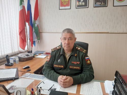 Военный комиссар района обратился к верхнеуслонцам и объяснил почему не нужно бояться идти в военкомат
