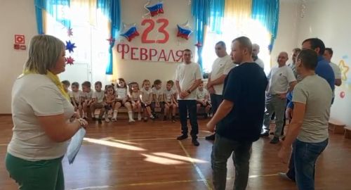 «Кояшкай» балалар бакчасында әти һәм бабайларны Ватанны саклаучылар көне белән котлау матур традициягә әйләнде