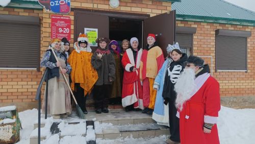 В Печищах прошли Рождественские колядки