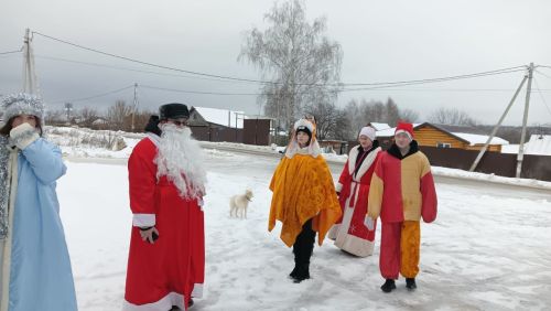 В Печищах прошли Рождественские колядки