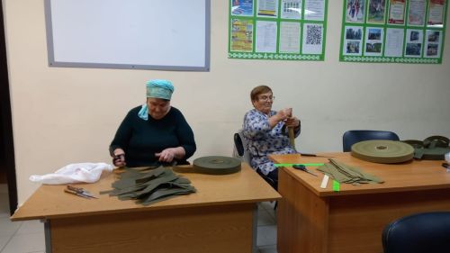Вахит халкы берләшеп сугышчыларга ярдәм итә