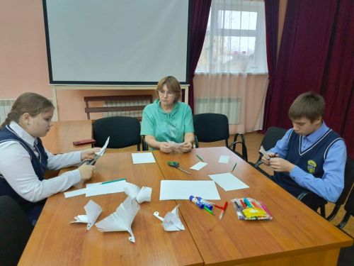 Мастер-класс Белый журавлик в Кильдеево: дети сделали символ мира
