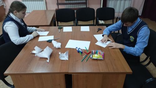 Мастер-класс Белый журавлик в Кильдеево: дети сделали символ мира