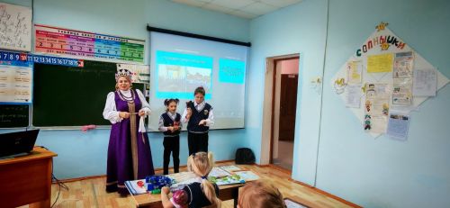 Встреча с фольклорным ансамблем прошла в коргузинской школе