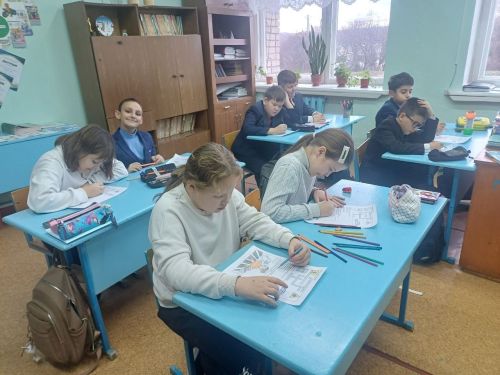 Занятие по ПДД провели для юных инспекторов движения в Тат.Бурнашевской школе