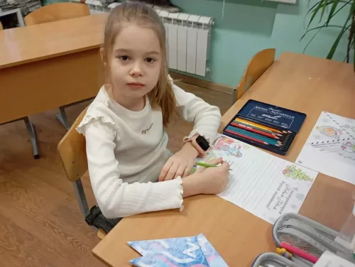 Югары Ослан мәктәбе укучылары солдатларга хат яздылар