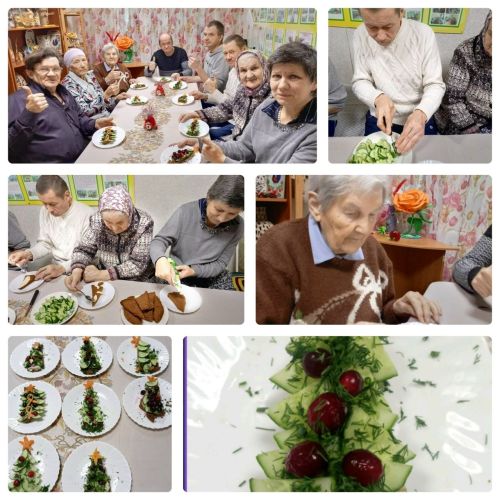 Новогодний фуд-арт: съедобные ёлочки создали в Верхнеуслонском доме-интернате