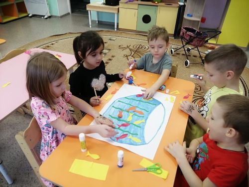 Түбән Ослан балалары иҗади эшчәнлекне ярата