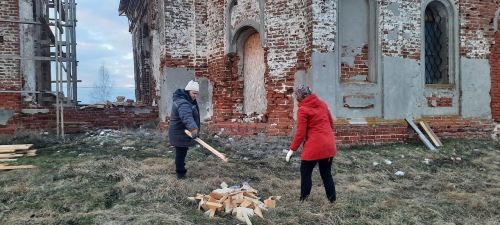 В Кильдееве сельчане вышли на субботник