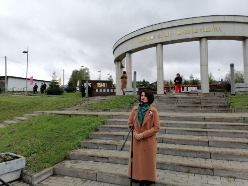 Библиотекари провели в Парке Героев акцию «Голос Победы» 9 Мая