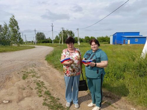 Кильдеевцы отметили День России патриотической акцией