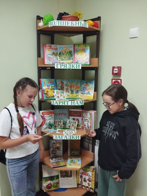 «Волшебные грядки» в детской библиотеке: книжная выставка с летним настроением