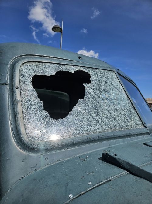 Акт вандализма в Парке Героев Верхнего Услона