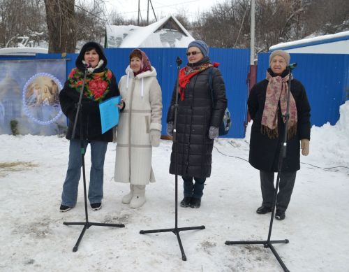 В Печищах отметили Крещение фольклором, соблюдая традиционные обряды