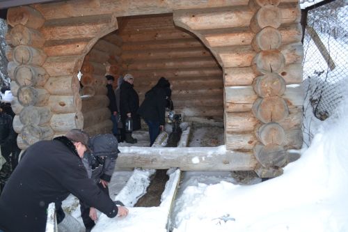 В Печищах отметили Крещение фольклором, соблюдая традиционные обряды