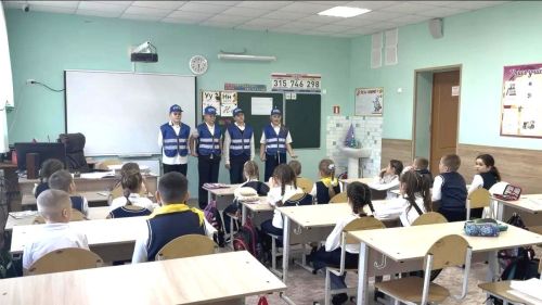 Первоклассники Верхнеуслонской гимназии прошли школу пешехода