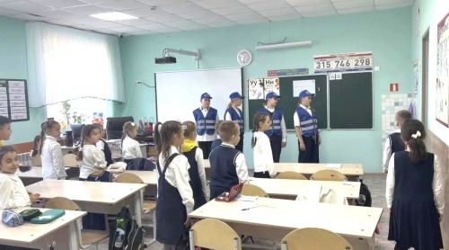 Первоклассники Верхнеуслонской гимназии прошли школу пешехода