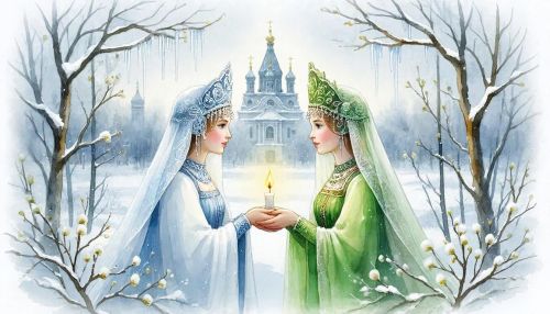 Сретение Господне: встреча зимы с весной и народные приметы на 15 февраля 2026
