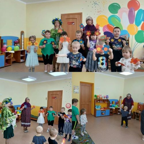 В Шеланговском детском саду весну встретили танцами, играми и угощением