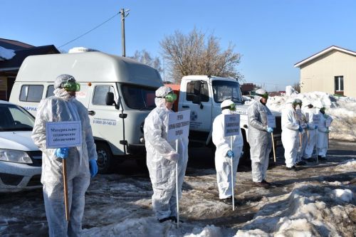 В Верхнеуслонском районе прошли учения по недопущению распространения инфекции
