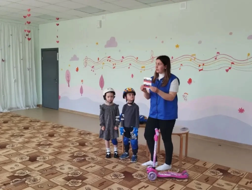 В Печищинском детском саду прошло занятие по безопасности дорожного движения