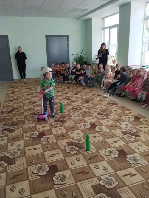 В Печищинском детском саду прошло занятие по безопасности дорожного движения