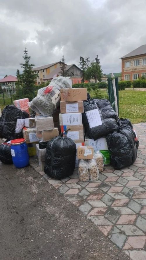 127-я фура с гуманитарной помощью из Верхнего Услона отправилась на передовую