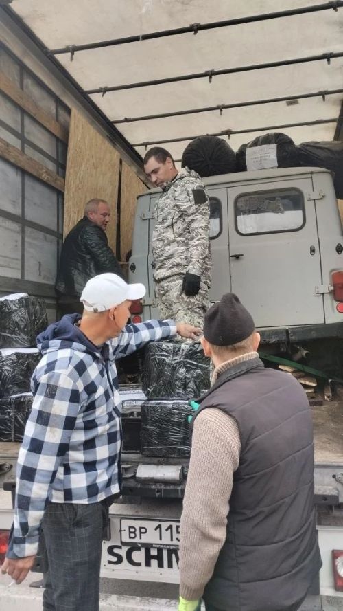 127-я фура с гуманитарной помощью из Верхнего Услона отправилась на передовую