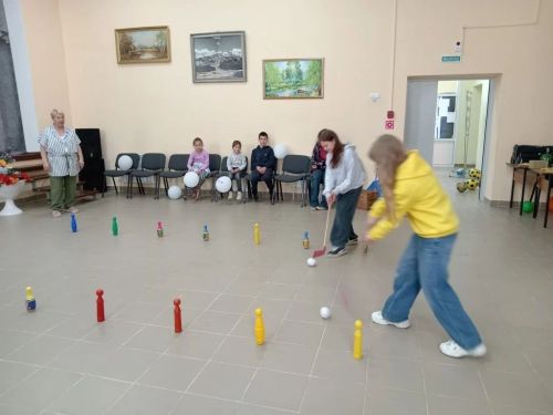 В Печищах прошёл День весёлых игр для детей разного возраста