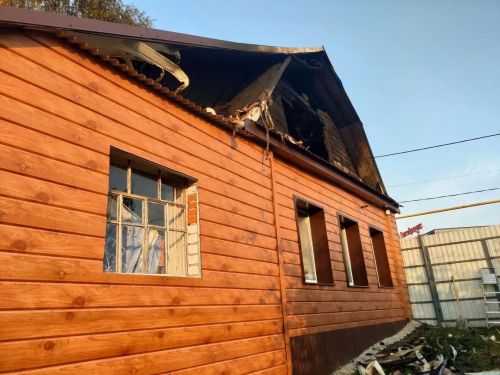 В Татарском Макулове огонь уничтожил жилой дом на 99 квадратах