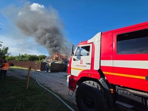 В Верхнеуслонском районе сгорел жилой дом