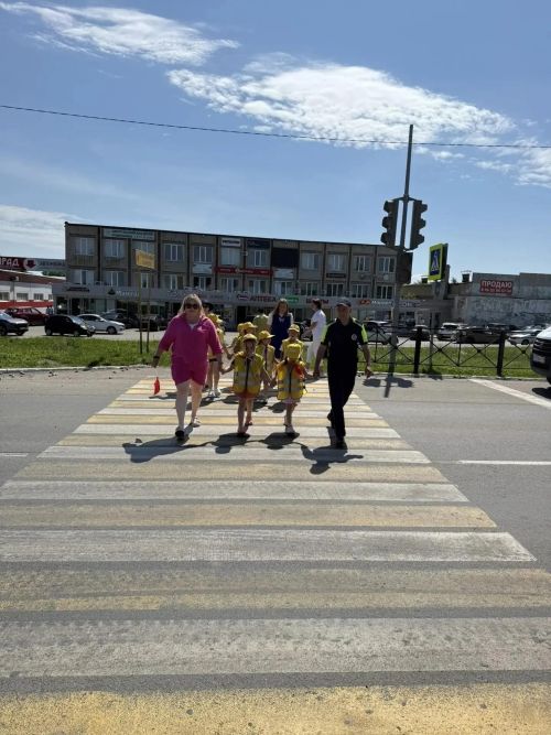 В Верхнем Услоне провели акцию «Безопасный переход» для водителей и дошколят
